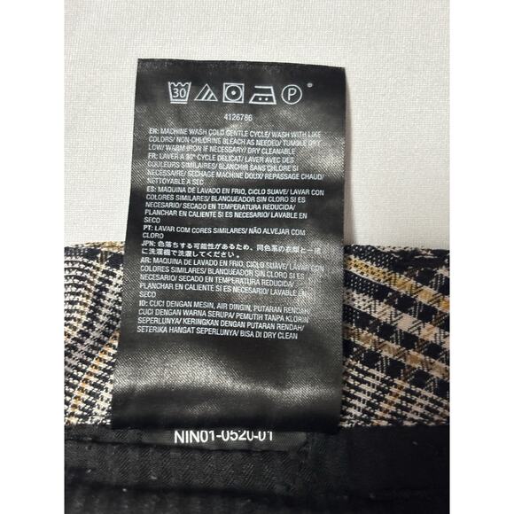 Volcom True To This Women's 28 Plaid Skater Trousers Pants Urban Streetwear - Picture 6 of 9